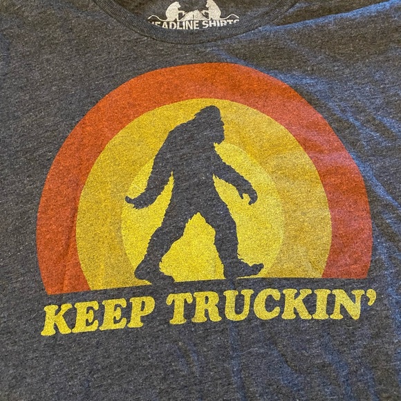 Retro inspired “Keep Truckin” Bigfoot Tee - Picture 2 of 3